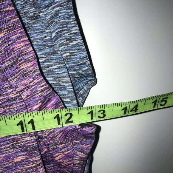 prAna Dresses XS Athletic Amaya Spacedye Purple & Blue Tank Shelf‎ Bra Lot Of 2 - Picture 9 of 12